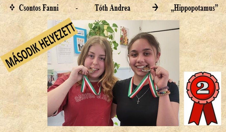 Csontos Fanni és Tóth Andrea a második helyezettek