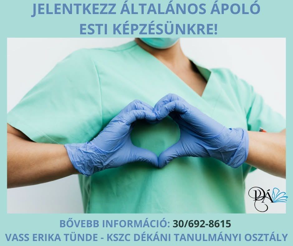 Legyél általános ápoló - a Dékáni Technikum ebben is segít!