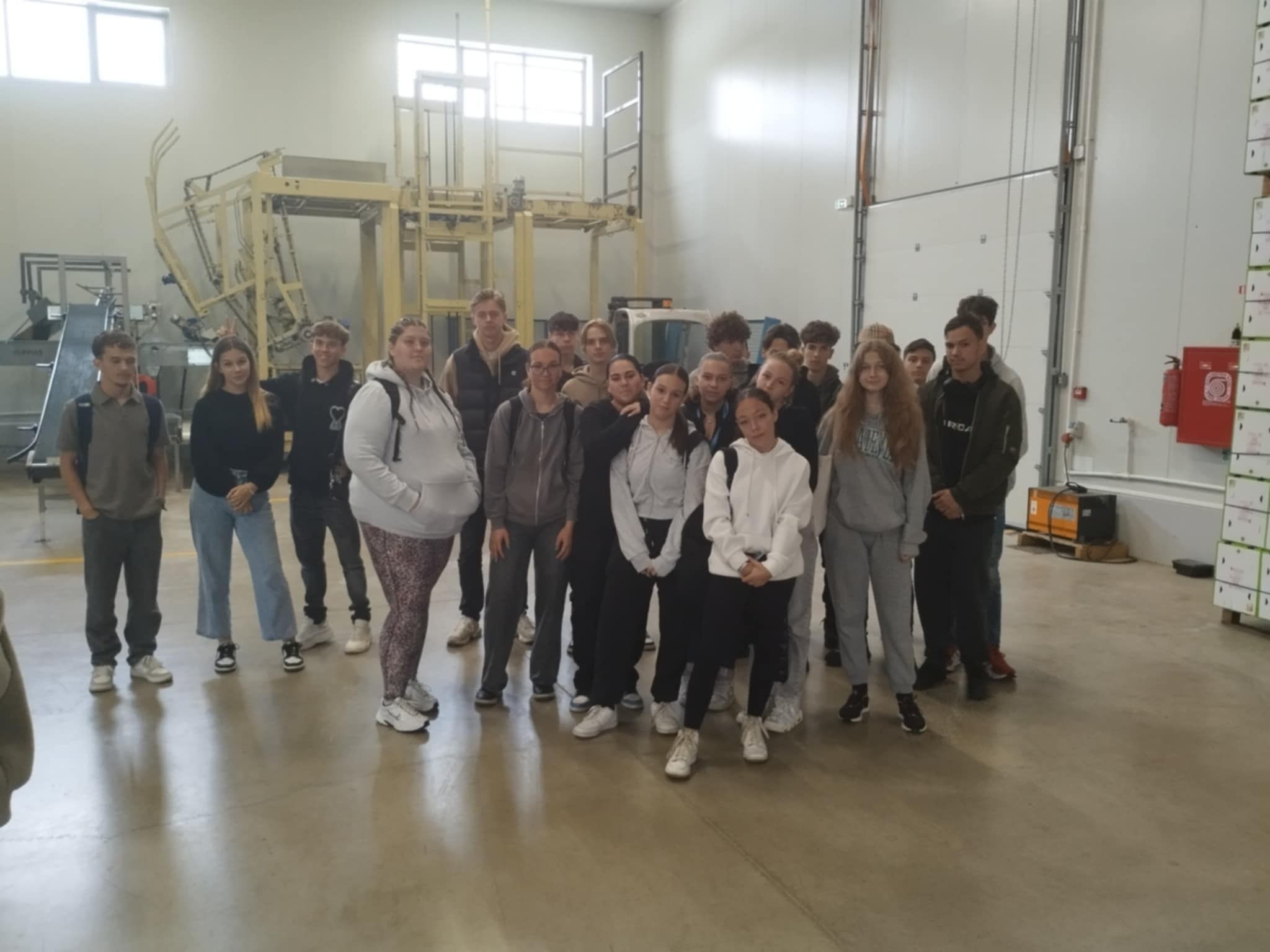 A fiatalok felkeresték a  Neoi Poroi-ban lévő egyik nagy kivi felvásárló vállalkozás, a Sketos Fruits egyik kivi ültetvényét, csomagoló üzemét és hűtőházát.