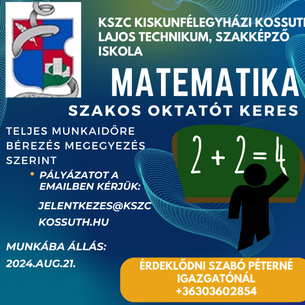 Kossuth álláshirdetés plakát