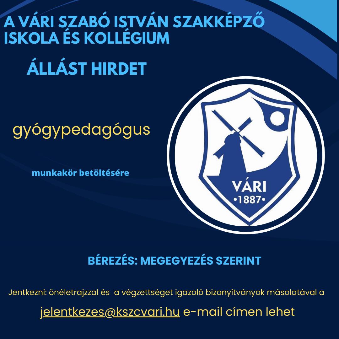 Vári álláshirdetés plakát